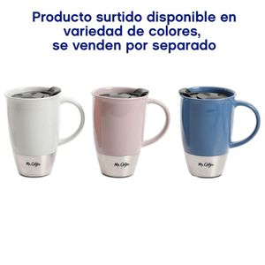Taza Térmica con Tapa de 15 Oz Colores Surtidos