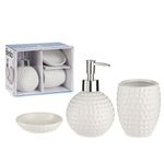 Set de 3 Accesorios para Baño Color Blanco