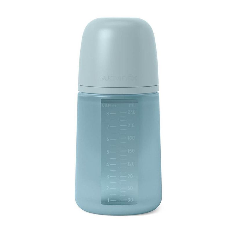 Biberón con Válvula Anticólicos Azul de 8 Oz - Suavinex