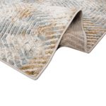 Alfombra Decorativa Abstracta Beige y Gris 133 x 190 Cm