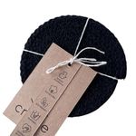 Set de Posavasos Color Negro 4 Pzas
