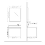 Set de Mueble Vanity para Baño Blanco con Espejo