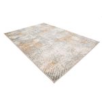 Alfombra Decorativa Abstracta Beige y Gris 133 x 190 Cm