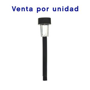Estaca Solar LED Negra 14 Plg