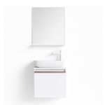 Set de Mueble Vanity para Baño Blanco con Espejo