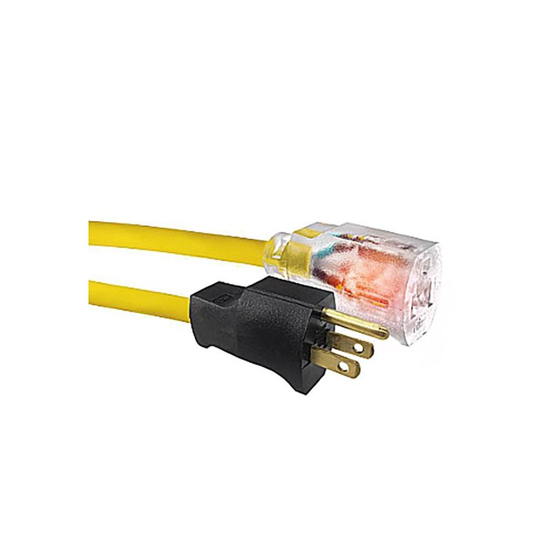 Extensión de Interior y Exterior Amarilla 12/3 SJTW de 25 Pies - Ace