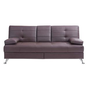 Sofá Cama Rudy Café de 3 Plazas 180X81X79 Cm
