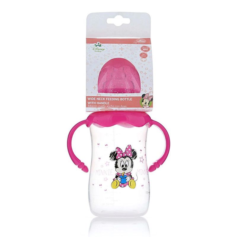 Biberón Para Bebé C/Asas 9Oz Minnie - Disney