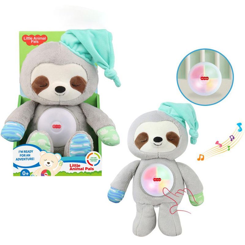 Peluche Perezoso Musica Y Luces