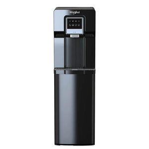 Dispensador de Agua Tipo Piso con Fábrica de Hielo Negro