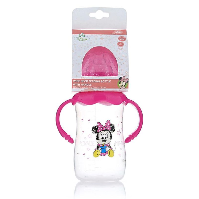 Biberón Para Bebé C/Asas 9Oz Minnie - Disney