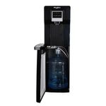 Dispensador de Agua Tipo Piso con Fábrica de Hielo Negro