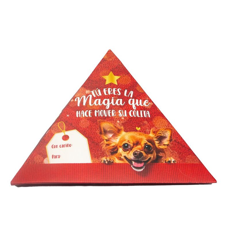Triangulo Navideño de Alimento Deshidratado para Mascota