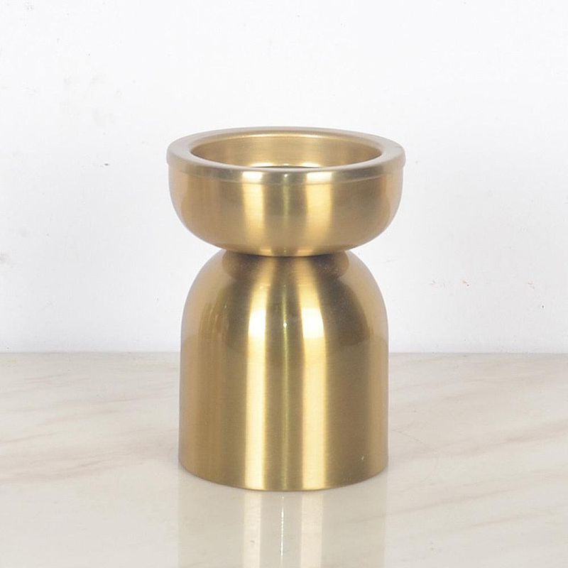 Candelero con Base Bronce 14 Cm