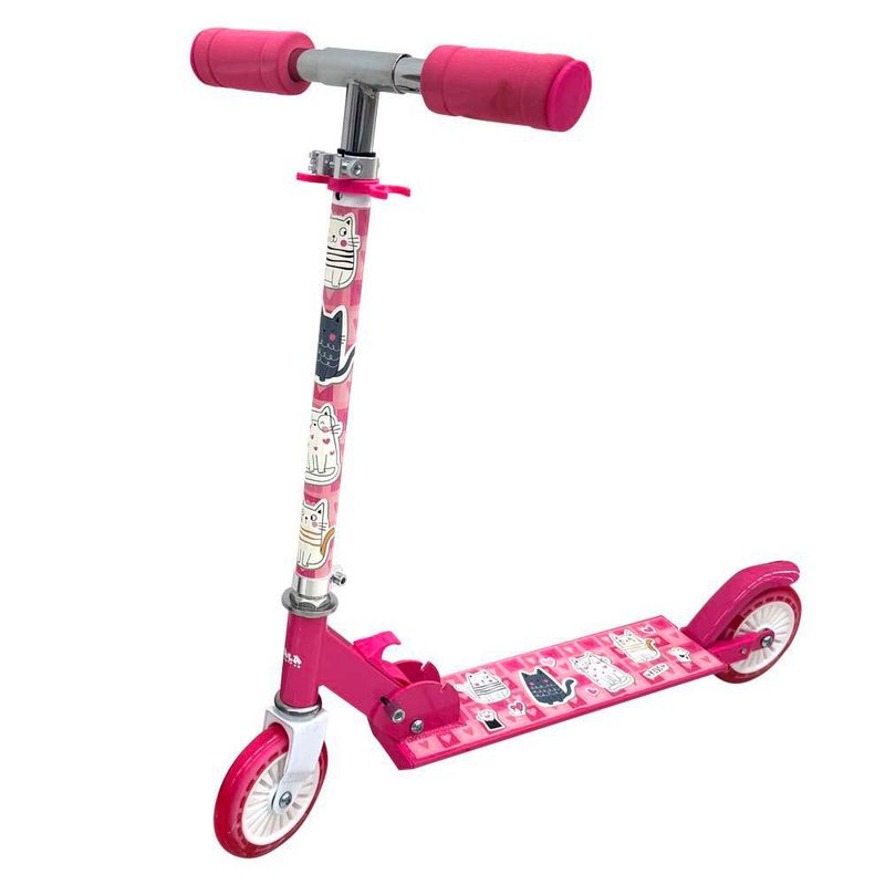 Scooter Rosa con Diseño de Animalitos