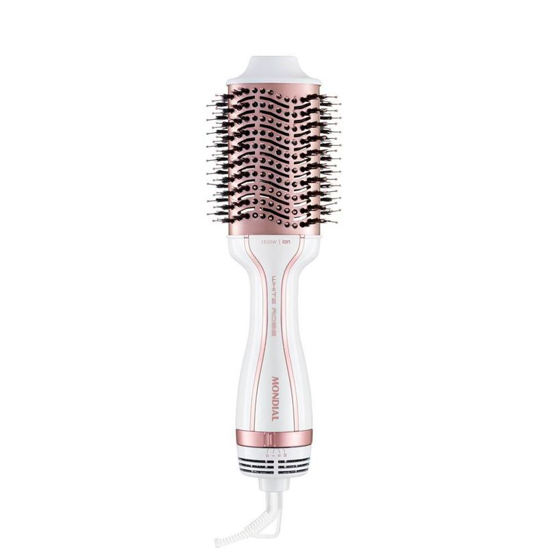 Cepillo Secador Blanco con Rose Gold
