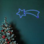 Estrella Fugaz Azul Neón Interior