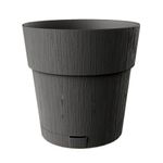 Maceta de Plástico Pianeta Grafito 7.49 X 7.49 Plg