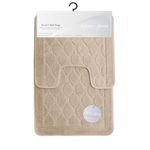 Set de Alfombras Beige para Baño