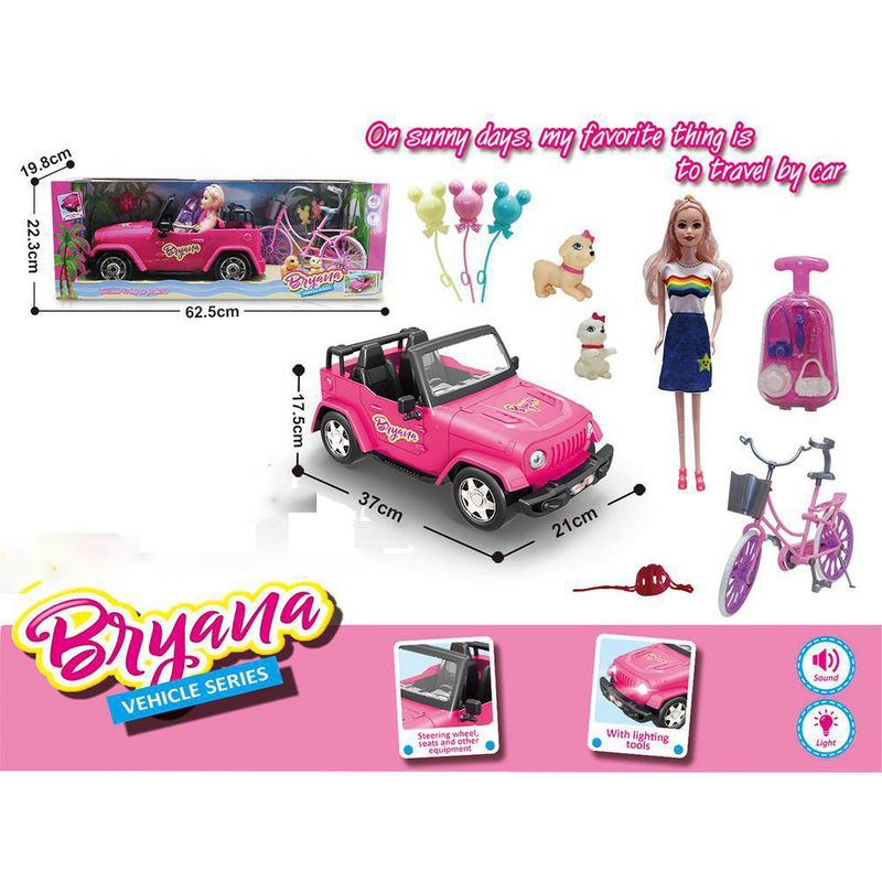 Set de Vehículos con Muñeca Y Accesorios