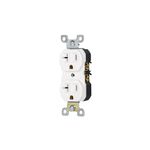 Tomacorriente 2 Polos Aterrizado Standard Blanco - Volteck