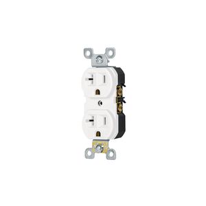 Tomacorriente 2 Polos Aterrizado Standard Blanco - Volteck