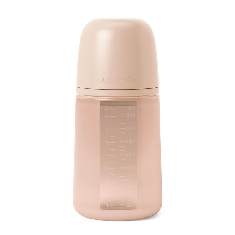 Biberón con Válvula Anticólicos Rosado de 8 Oz - Suavinex