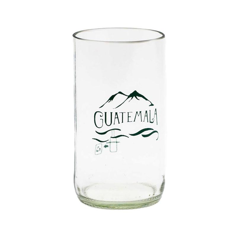 Vaso Ol Montañas de Guatemala Fabricado de Botellas de Cerveza