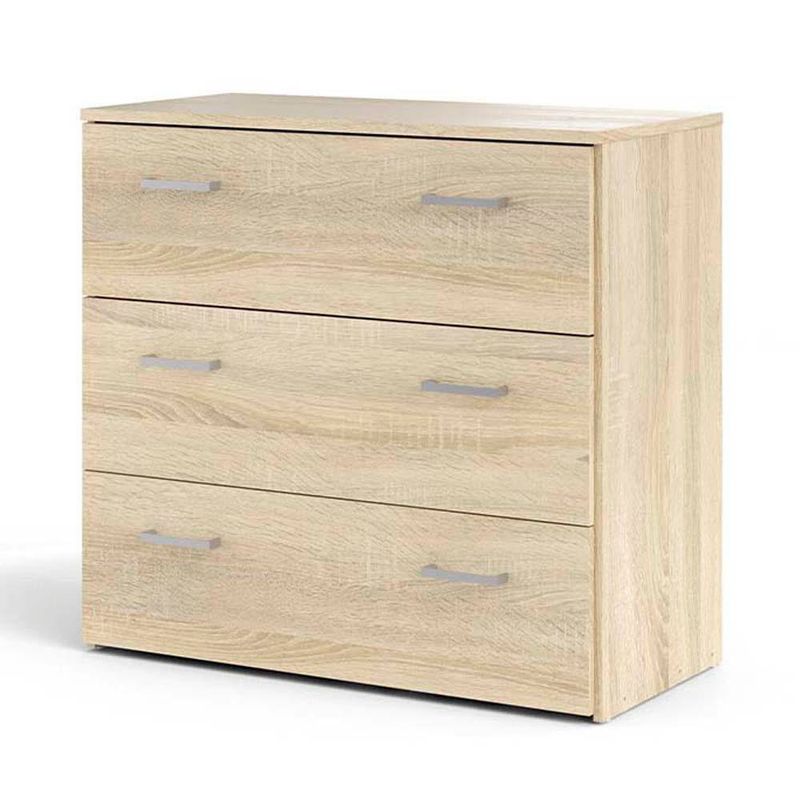 Gavetero Beige de 3 Gavetas 75x36x70 Cm - Tvilum