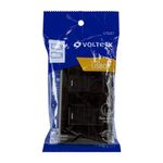Interruptor de 2 Polos Sencillo Lisboa Negro - Volteck