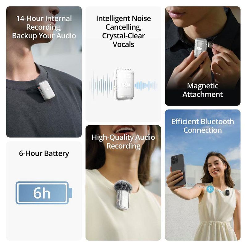 Micrófono Transmisor Mic 2 Blanco Perla