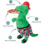 Juguete para Perro de Dinosaurio con Pizza