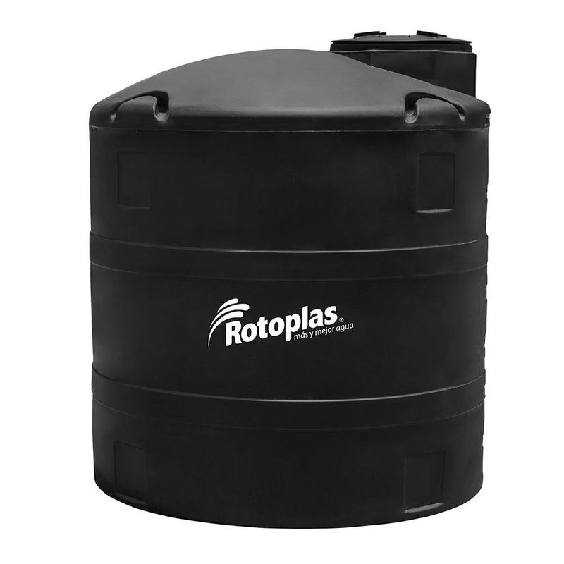 Tanque para Agua Industrial Negro 2,500 L