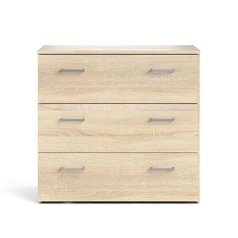 Gavetero Beige de 3 Gavetas 75x36x70 Cm - Tvilum
