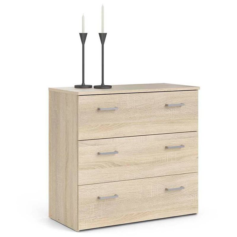 Gavetero Beige de 3 Gavetas 75x36x70 Cm - Tvilum