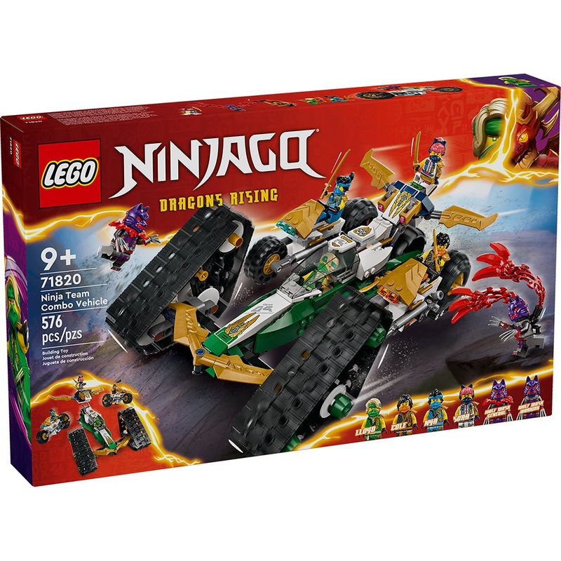 Vehículo Combinado del Equipo Ninja 576 Pzas - Lego
