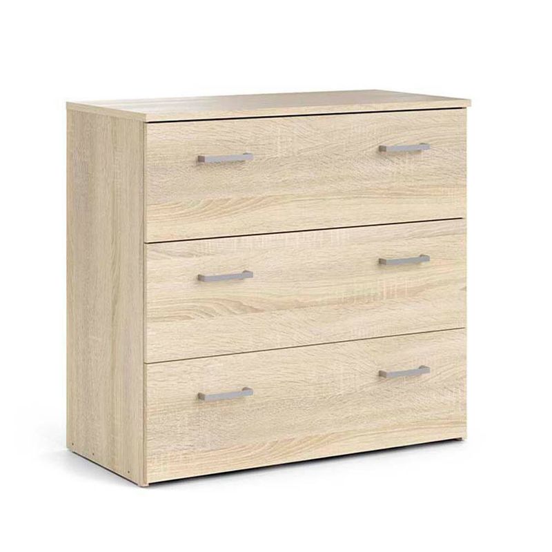 Gavetero Beige de 3 Gavetas 75x36x70 Cm - Tvilum