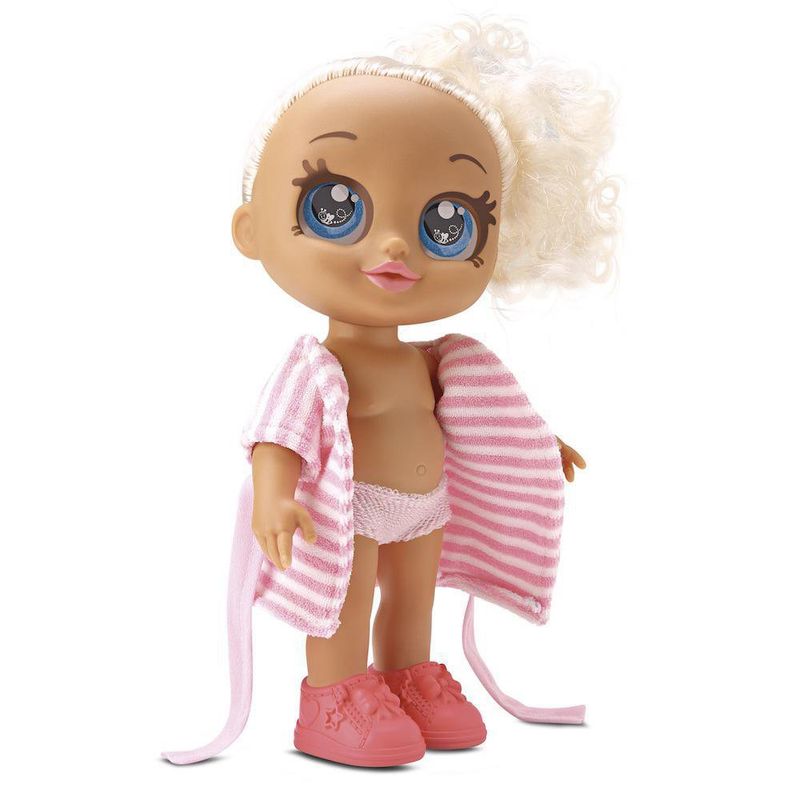 Muñeca Hora del Baño con Tina y Bata Rosa