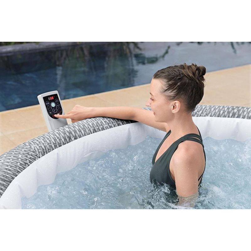 Jacuzzi Inflable Bali Max Rattan Gris