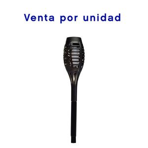 Estaca Solar Led Negra con Switch 13.5 Plg