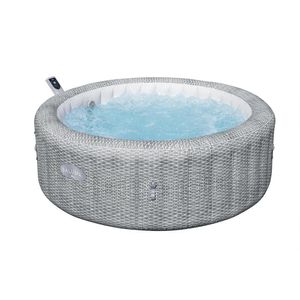 Jacuzzi Inflable Bali Max Rattan Gris