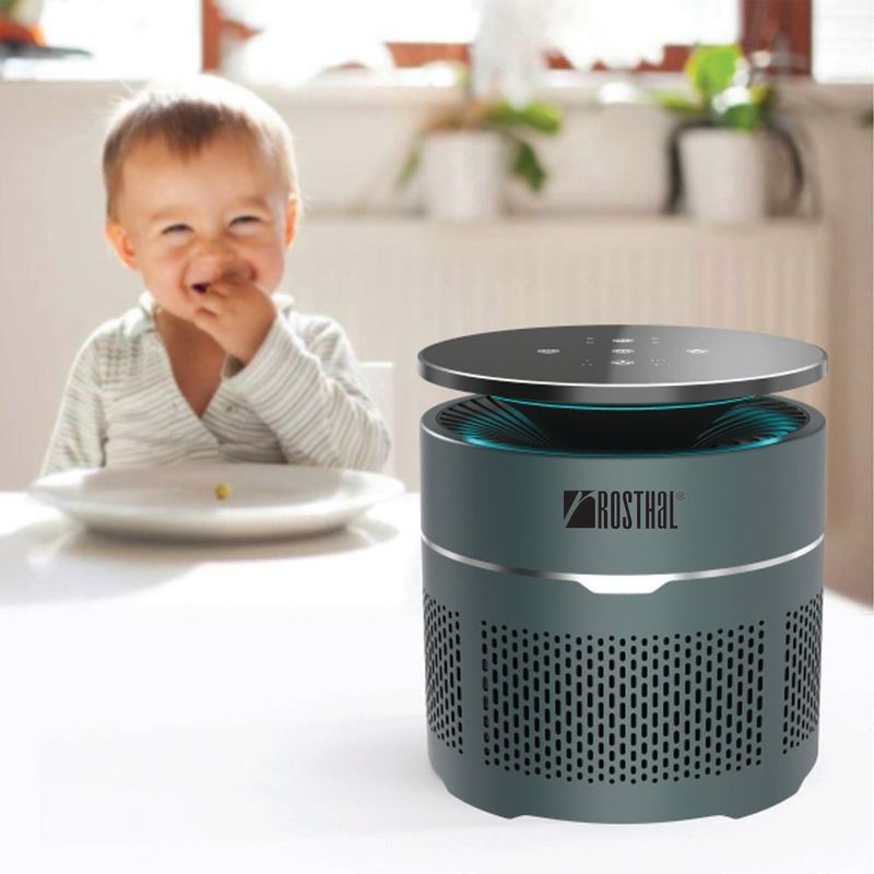Mini Purificador de Ambiente para Escritorio Gris