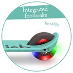 Scooter Infantil con Ruedas LED Turquesa