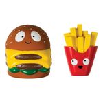 Set de 2 Juguetes para Perro de Quesoburguesa y Papas