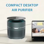 Mini Purificador de Ambiente para Escritorio Gris