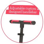 Scooter Infantil Ajustable con Luces LED en Ruedas y Manubrio Antideslizante