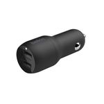 Cargador para Carro Dual USB-A 24 W Color Negro