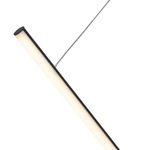 Lámpara Led de Colgar Líneal Negra Luz Cálida 17W