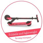 Scooter Infantil Ajustable con Luces LED en Ruedas y Manubrio Antideslizante