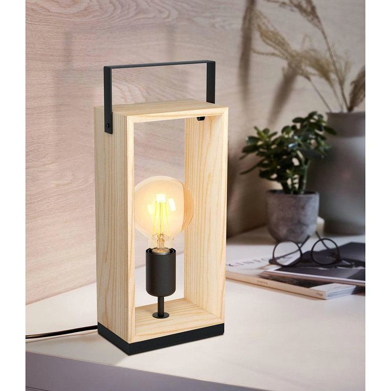 Lámpara de Mesa 1 Luz Famborough Madera